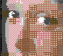 Two-color mix, fine in hires