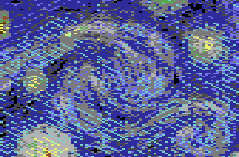 Starry Night in Koala with Saturation 1.5 and Contrast 1.2